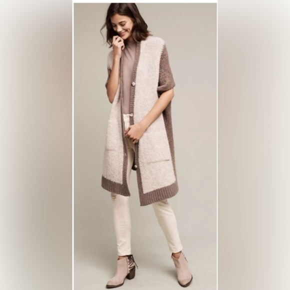 Anthropologie Sleeping on Snow Oversized Cocoon. Made in Italy - Picture 1 of 14